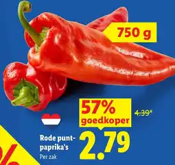Lidl Rode punt-paprika's aanbieding