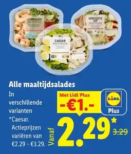 Lidl Alle maaltijd salades aanbieding
