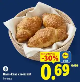 Lidl Ham kaas croissant aanbieding