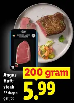 Lidl Angus huftsteak aanbieding