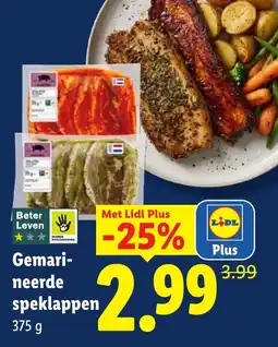 Lidl Gemarinerde speklappen aanbieding