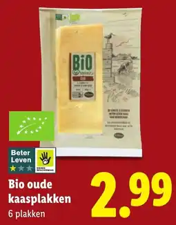 Lidl Bio oude kaasplakken aanbieding