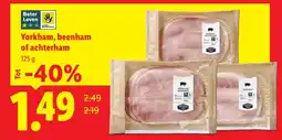 Lidl Yorkjam , beenham of achterham aanbieding