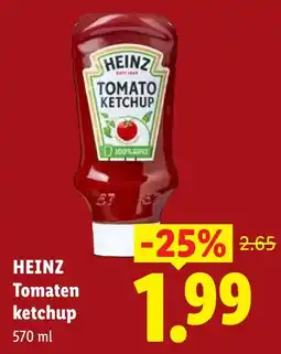 Lidl Heinz tomatenketchup aanbieding
