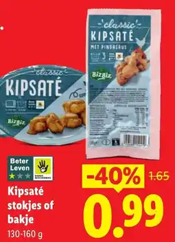 Lidl Kipsaté stokjes of bakje aanbieding
