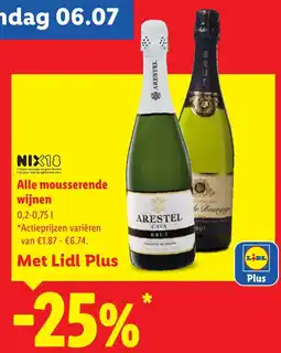 Lidl Alle mousserende wijnen aanbieding
