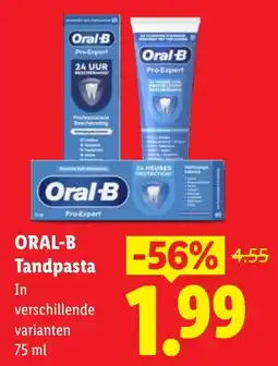 Lidl Oral-B Tandpasta aanbieding