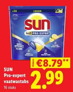 Lidl Sun pro-expert vaatwastabs aanbieding