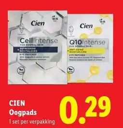 Lidl Cien oogpads aanbieding
