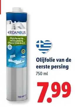 Lidl Olijfolie van de eerste persing aanbieding