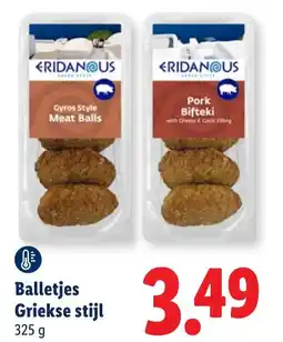 Lidl Balletjes griekse stijl aanbieding