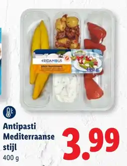 Lidl Antipasti mediterraanse stijl aanbieding