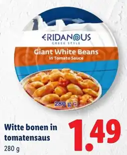 Lidl Witte bonen in tomatensaus aanbieding