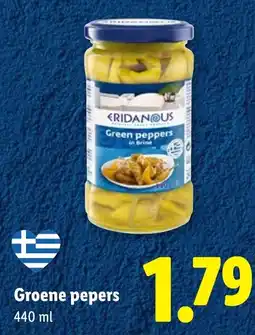 Lidl Groene pepers aanbieding