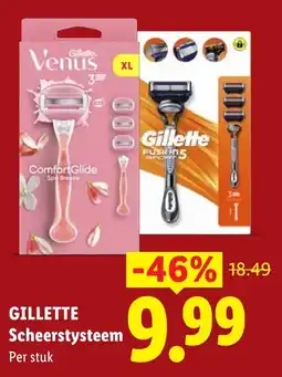Lidl Gillette scheerstysteem aanbieding