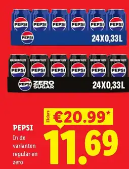 Lidl Pepsi aanbieding