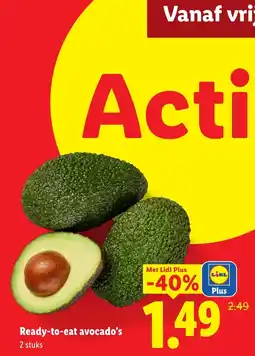 Lidl Ready to eat avocado's aanbieding