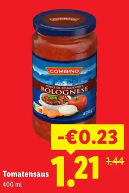 Lidl Combino tomatensaus aanbieding
