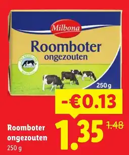 Lidl Roomboter ongezouten aanbieding