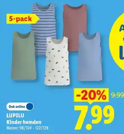Lidl Lupilu Kinder hemden aanbieding