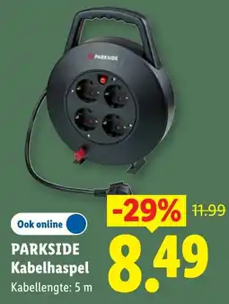Lidl Parkside kabelhaspel aanbieding