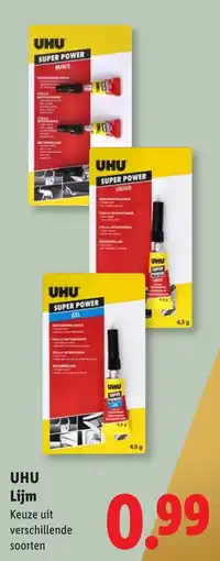 Lidl Uhu lijm aanbieding