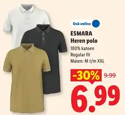 Lidl Esmara heren polo aanbieding