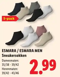 Lidl Esmara / esmara men sneakersokken aanbieding