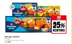 Jumbo Alle Iglo vissticks aanbieding