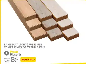 Praxis Laminaat lichtgrijs eiken, zomer eiken of trend eiken aanbieding