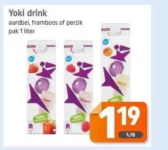 Dagwinkel Yoki Drink 1 liter aanbieding