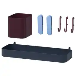 IKEA SkÅdis 7-delige accessoireset, veelkleurig aanbieding