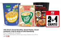Jumbo Alle Knorr Good Noodles, Good Pastas, Good potatoes, Cup-A-Soup of alle Namdong aanbieding