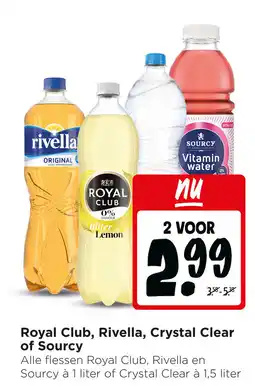 Jumbo Royal Club, Rivella, Crystal Clear of Sourcy aanbieding