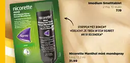 Jumbo Nicorette Menthol mint mondspray aanbieding
