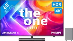 Coolblue Philips Ambilight 65'' PUS9000 QLED 4K (2025) + Philips TAB6100 aanbieding