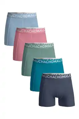 Wehkamp Muchachomalo boxershort Solid (set van 5) aanbieding