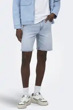 Wehkamp ONLY & SONS ONSWEFT regulardenim short light blue denim aanbieding