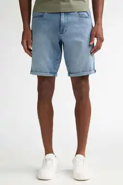 Wehkamp Petrol Industries regular short medium blue denim aanbieding