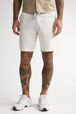 Wehkamp Petrol Industries linnen chino korte broek - wit aanbieding