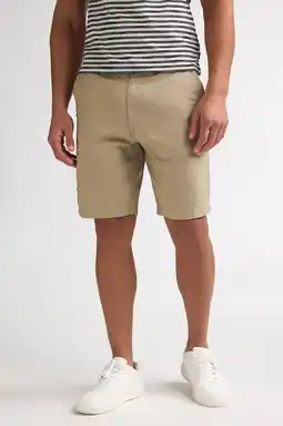 Wehkamp Petrol Industries linnen regular fit chino short - lichtbruin aanbieding
