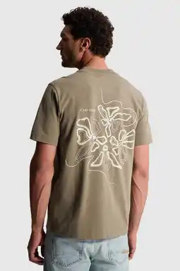 Wehkamp Cast Iron regular fit T-shirt met backprint - donkergroen aanbieding