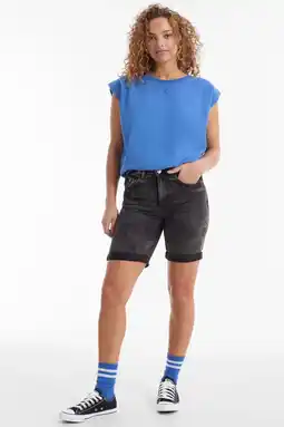 Wehkamp Anytime denim short grey aanbieding