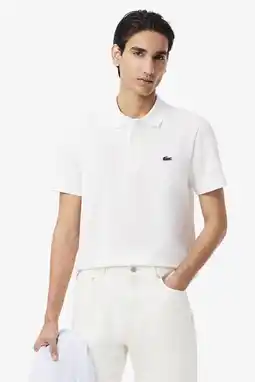 Wehkamp Lacoste regular polo wit aanbieding