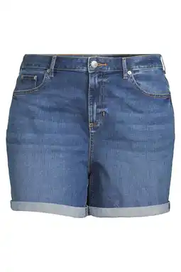 Wehkamp GREAT LOOKS relaxed fit denim short medium blue aanbieding