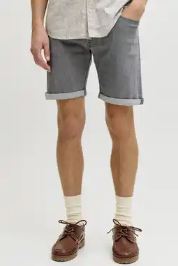Wehkamp JJ REBEL JREBJOE JJCRAFT regular short grey denim aanbieding