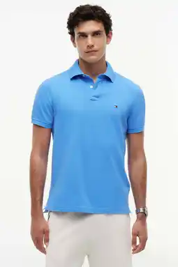 Wehkamp Tommy Hilfiger regular polo blauw aanbieding