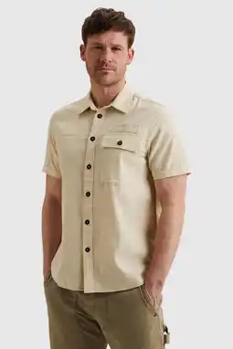 Wehkamp PME Legend regular casual overhemd beige aanbieding