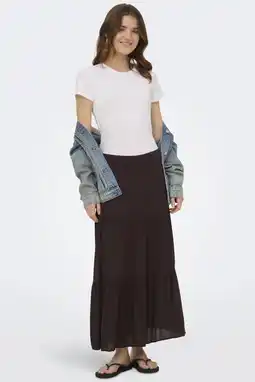 Wehkamp ONLY midi rok bruin aanbieding