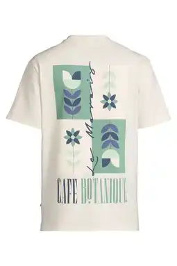 Wehkamp Kultivate regular fit T-shirt met backprint - ecru aanbieding